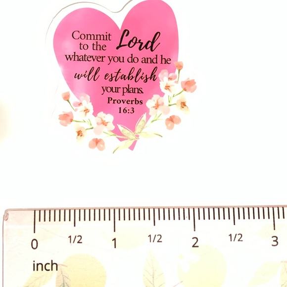 Pink Proverbs Vinyl Sticker - Picture 2 of 3